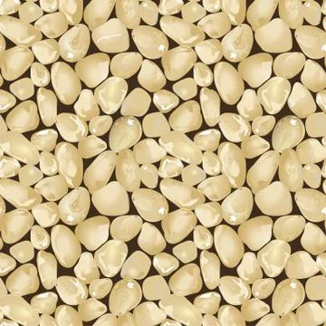 Golden quartz texture in a seamless pattern Stock Illustration