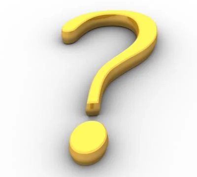 Golden question Stock Illustration