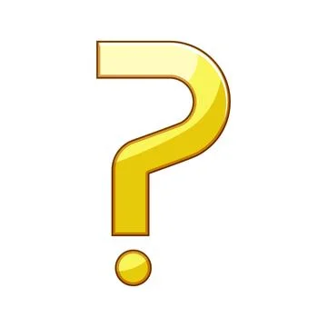 Golden question mark representing unsolved problem and inquiry 스톡 일러스트