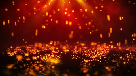 Golden Rain. Abstract background with motion particles Stock-Footage 33849554