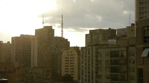 Golden rain Stock Footage 33699779