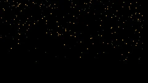 Golden rain particles falling animation 4K Vídeos de archivo 336516569