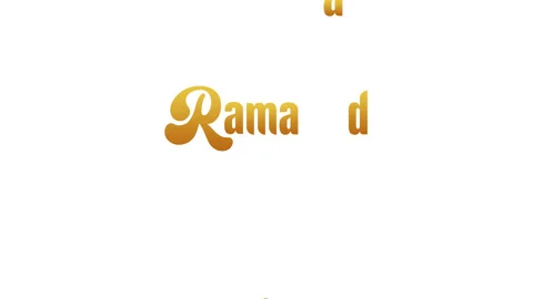 Golden ramadan mubarak  text Stock Footage 328578601