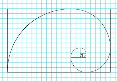 Golden ratio template vector, Divine Proportions, Golden Proportion. Universal Stock Illustration