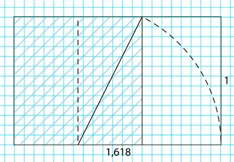 Golden ratio template vector, Divine Proportions, Golden Proportion. Universal Stock Illustration