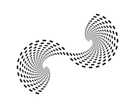 Golden ration fibonacci pattern for logo icon background web graphic tattoo. Stock Illustration