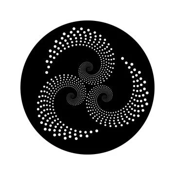 Golden ration fibonacci pattern for logo icon background web graphic tattoo. Illustrazione stock