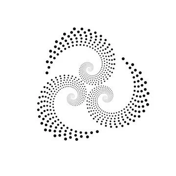 Golden ration fibonacci pattern for logo icon background web graphic tattoo. Illustrazione stock