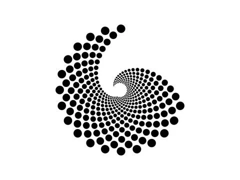 Golden ration fibonacci pattern for logo icon background web graphic tattoo. Illustrazione stock