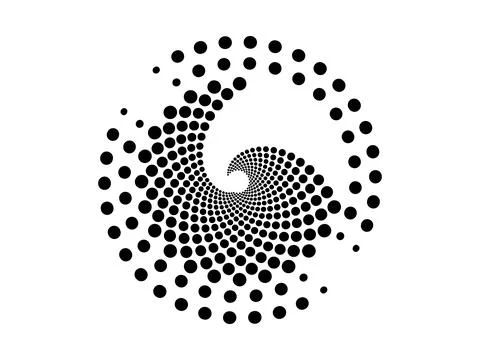 Golden ration fibonacci pattern for logo icon background web graphic tattoo. Illustrazione stock