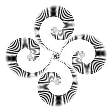 Golden ration fibonacci pattern for logo icon background web graphic tattoo. Illustrazione stock