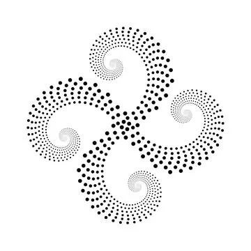 Golden ration fibonacci pattern for logo icon background web graphic tattoo. Illustrazione stock