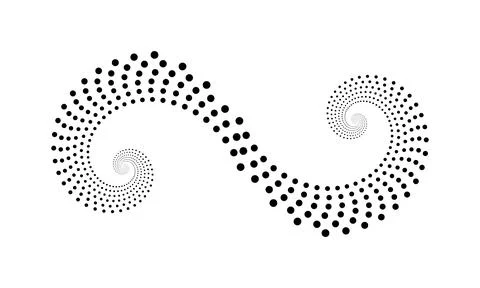 Golden ration fibonacci pattern for logo icon background web graphic tattoo. Illustrazione stock