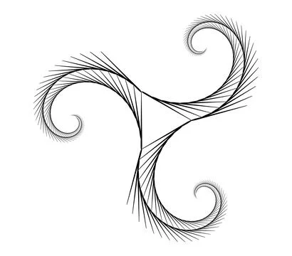 Golden ration fibonacci pattern for logo icon background web graphic tattoo. 스톡 일러스트