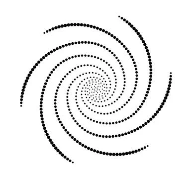Golden ration fibonacci pattern for logo icon background web graphic tattoo. Stockillustratie