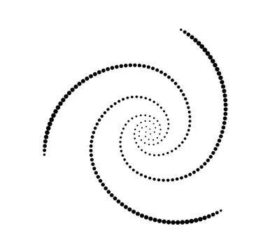 Golden ration fibonacci pattern for logo icon background web graphic tattoo. Stockillustratie