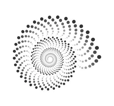 Golden ration fibonacci pattern for logo icon background web graphic tattoo. Stock Illustration
