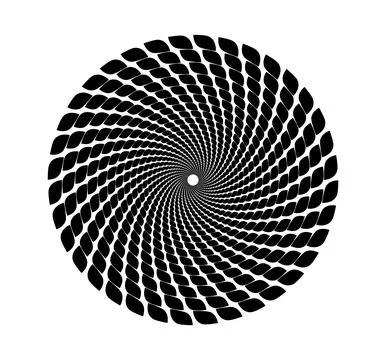 Golden ration fibonacci pattern for logo icon background web graphic tattoo. Stock Illustration