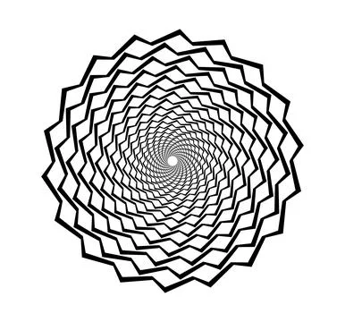Golden ration fibonacci pattern for logo icon background web graphic tattoo. Stock Illustration