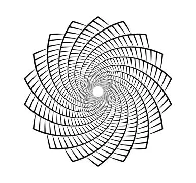 Golden ration fibonacci pattern for logo icon background web graphic tattoo. Stock Illustration