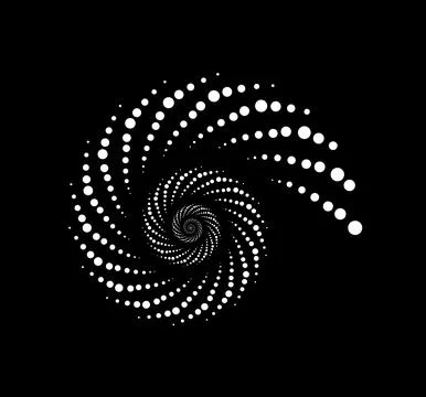 Golden ration fibonacci pattern for logo icon background web graphic tattoo. Stock Illustration