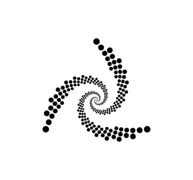Golden ration fibonacci pattern for logo icon background web graphic tattoo. Stock Illustration
