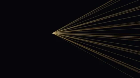 Golden rays burst from a white point against black 스톡 동영상 330561741