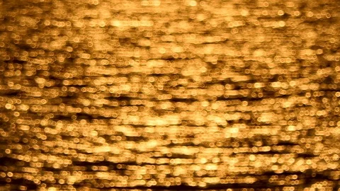 The golden rays of the sea surface at sunset 库存影片 117842106