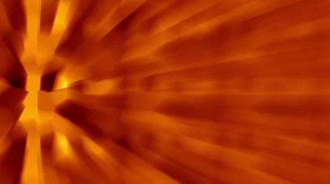 The golden rays through the crystal block objects Stock Footage 47883561