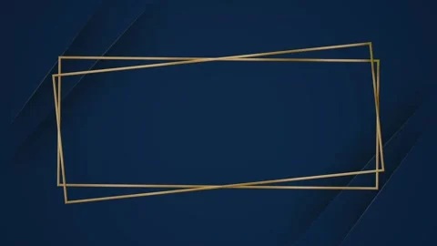 Golden Rectangle Frame on Dark Background. Stock Footage 333520386