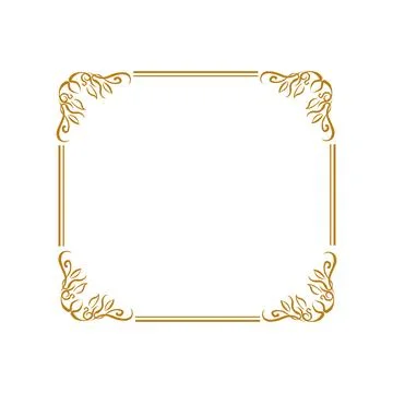 Golden Rectangle Frame Stock Illustration