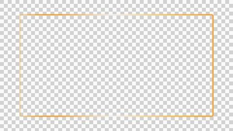 Golden Rectangle Outline, Isolated Element Stock Illustration