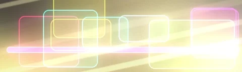 Golden rectangles background template animation with pastel outlines Stock Footage 340557903