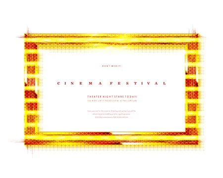 Golden rectangular frame Ilustración de archivo