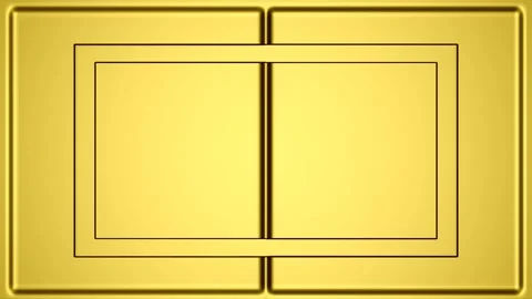 Golden rectangular frames with flowers on each side Stock Footage 134393827