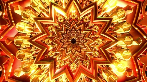 Golden Red Ornament Видео 102437853