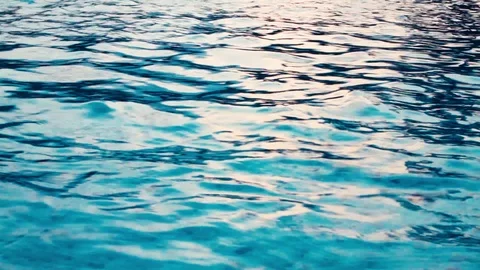 A golden reflection of the setting sun in Mexico. Stock Footage
