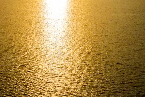 Golden reflection of sunlight Stock Photos