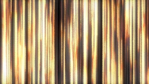 Golden reflective patterns emerge from a textured metal surface Video stock 309855358