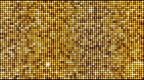 Golden reflectors and sparkles – seamless looping Stock Footage