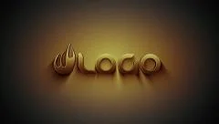 Golden Retro Logo Stock After Effects