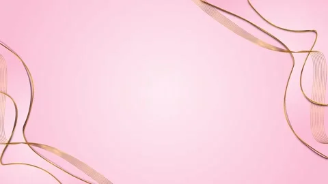 Golden Ribbon Elements Pink Elegant Frame Background Design luxury frame, for Stock Footage 314202364