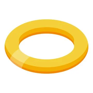 Golden ring floating on white background symbolizing eternity and purity Stock Illustration