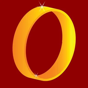 Golden ring golden ring, vector art illustration; more drawings in my gall... Stock Photos