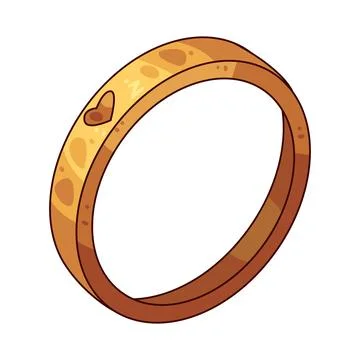 Golden ring illustration Stock Illustration