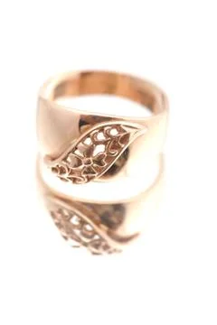Golden ring macro Foto stock