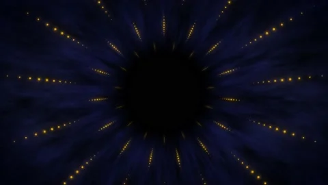 Golden Ring Tunnel Seamless Loop Tunnel Type 02 Stock Footage 208809478