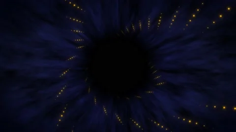 Golden Ring Tunnel Seamless Loop Tunnel Type 05 Stock Footage 208819057