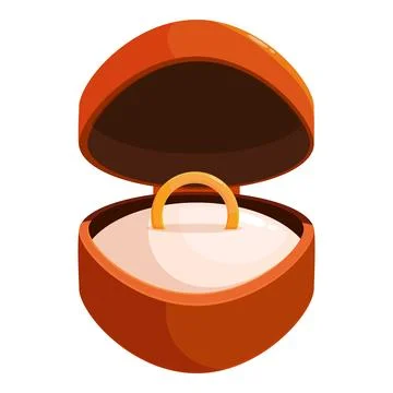 Golden ring waiting inside open heart shaped box 스톡 일러스트