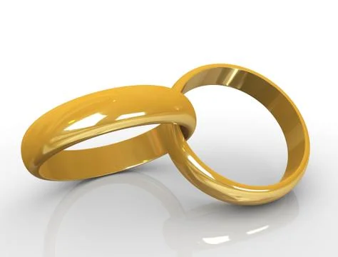 Golden rings Illustrazione stock